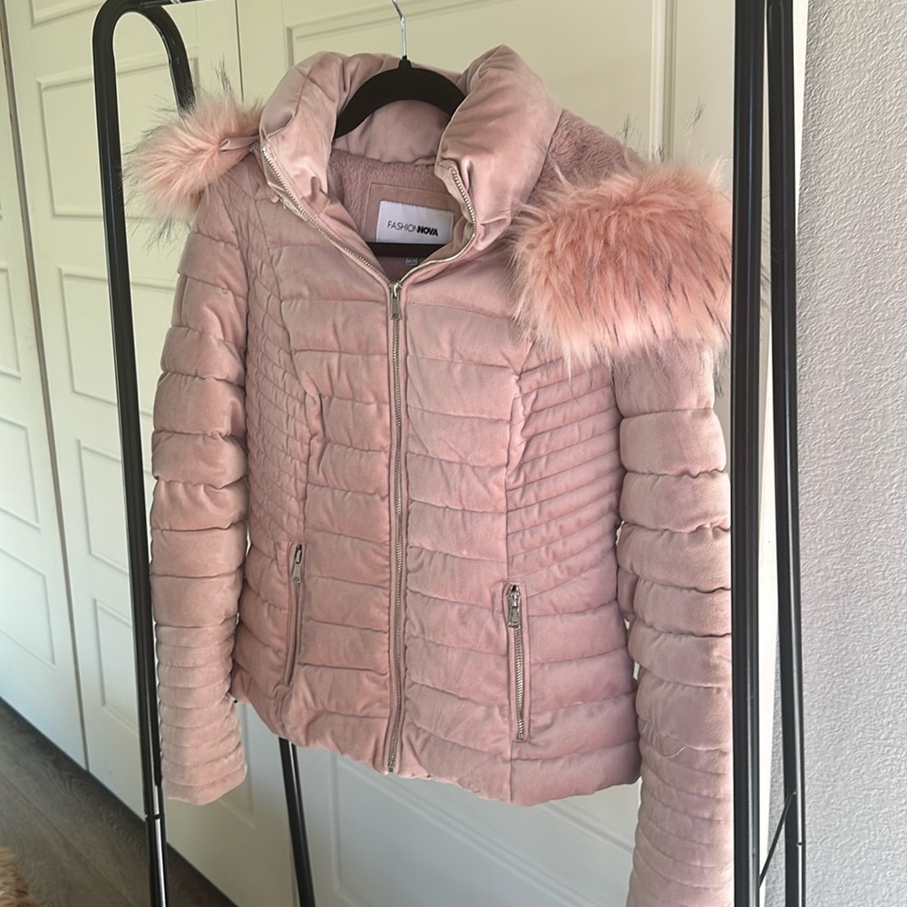 Soft pink coat